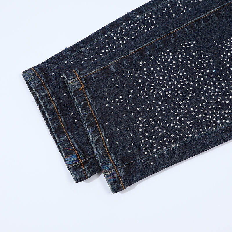 GALAXY RHINESTONE DENIM