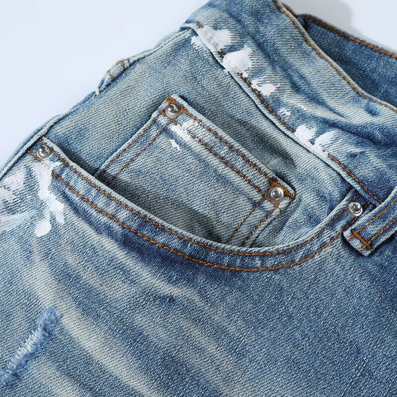 GRAYSON SPLATTER DENIM