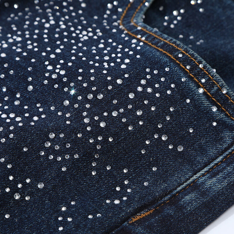 GALAXY RHINESTONE DENIM