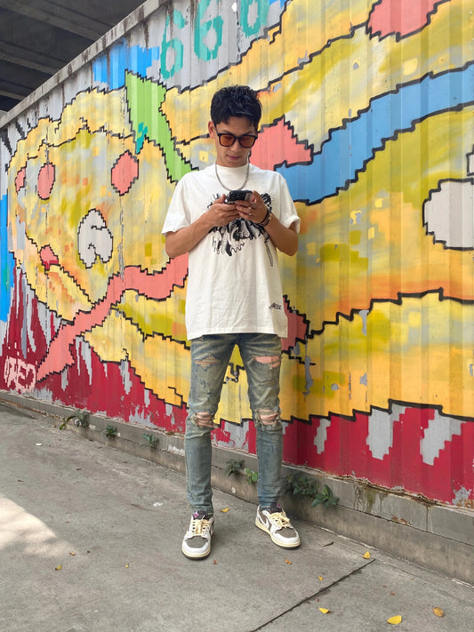 MIAMI PINK STRETCH DENIM