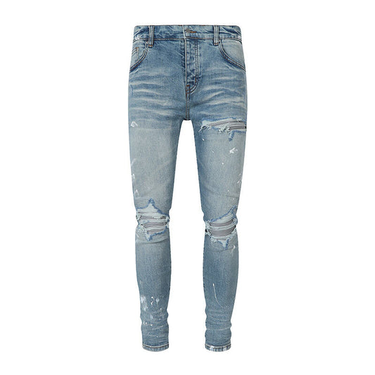 GRAYSON SPLATTER DENIM