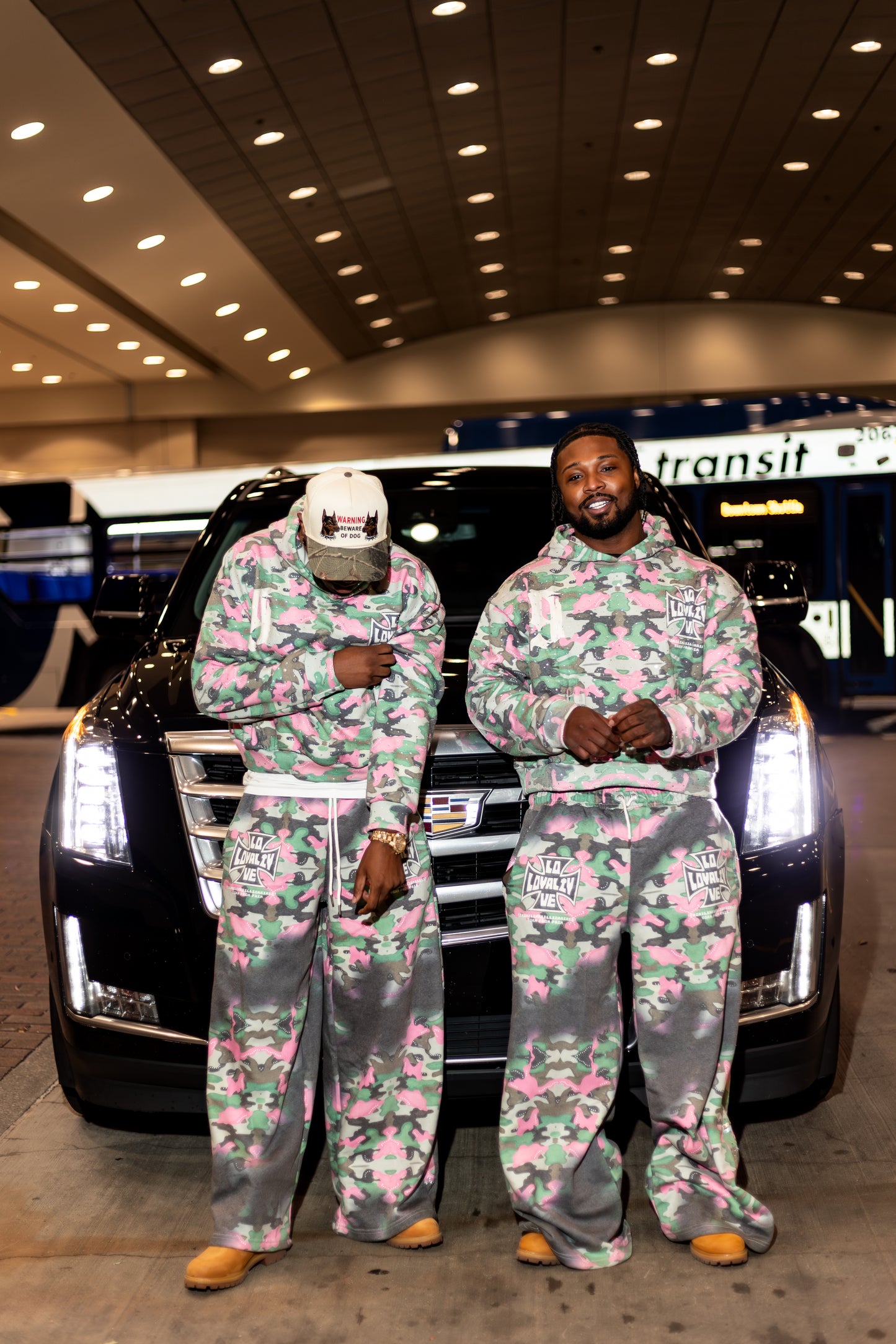 LOYALTY & LOVE CAMO RHINESTONE HOODIE