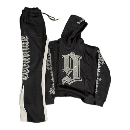 FNINE9 DIAMOND FLARED SWEATSUIT