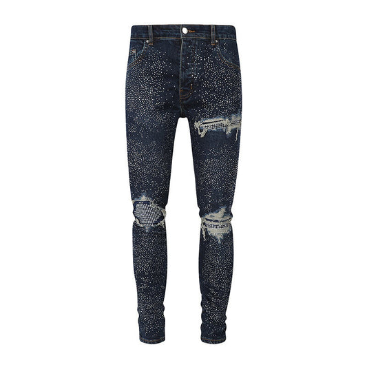 GALAXY RHINESTONE DENIM