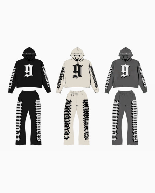 FNINE9 FLARED SWEATSUIT SET