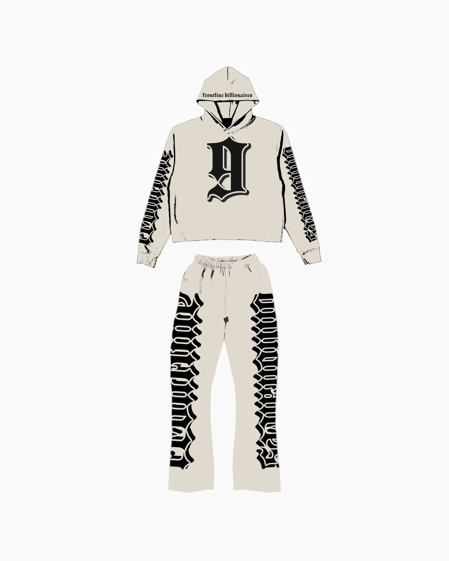 FNINE9 FLARED SWEATSUIT SET