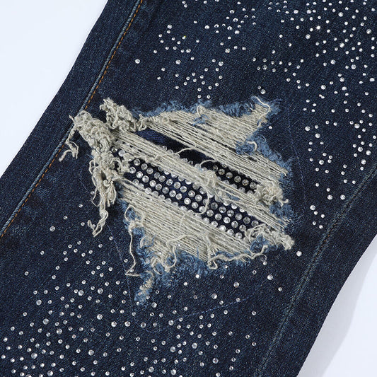 GALAXY RHINESTONE DENIM