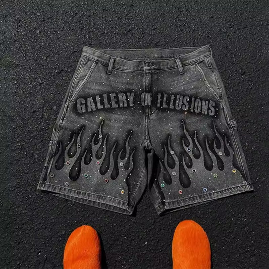 GAL OF ILLUSIONS DENIM SHORTS