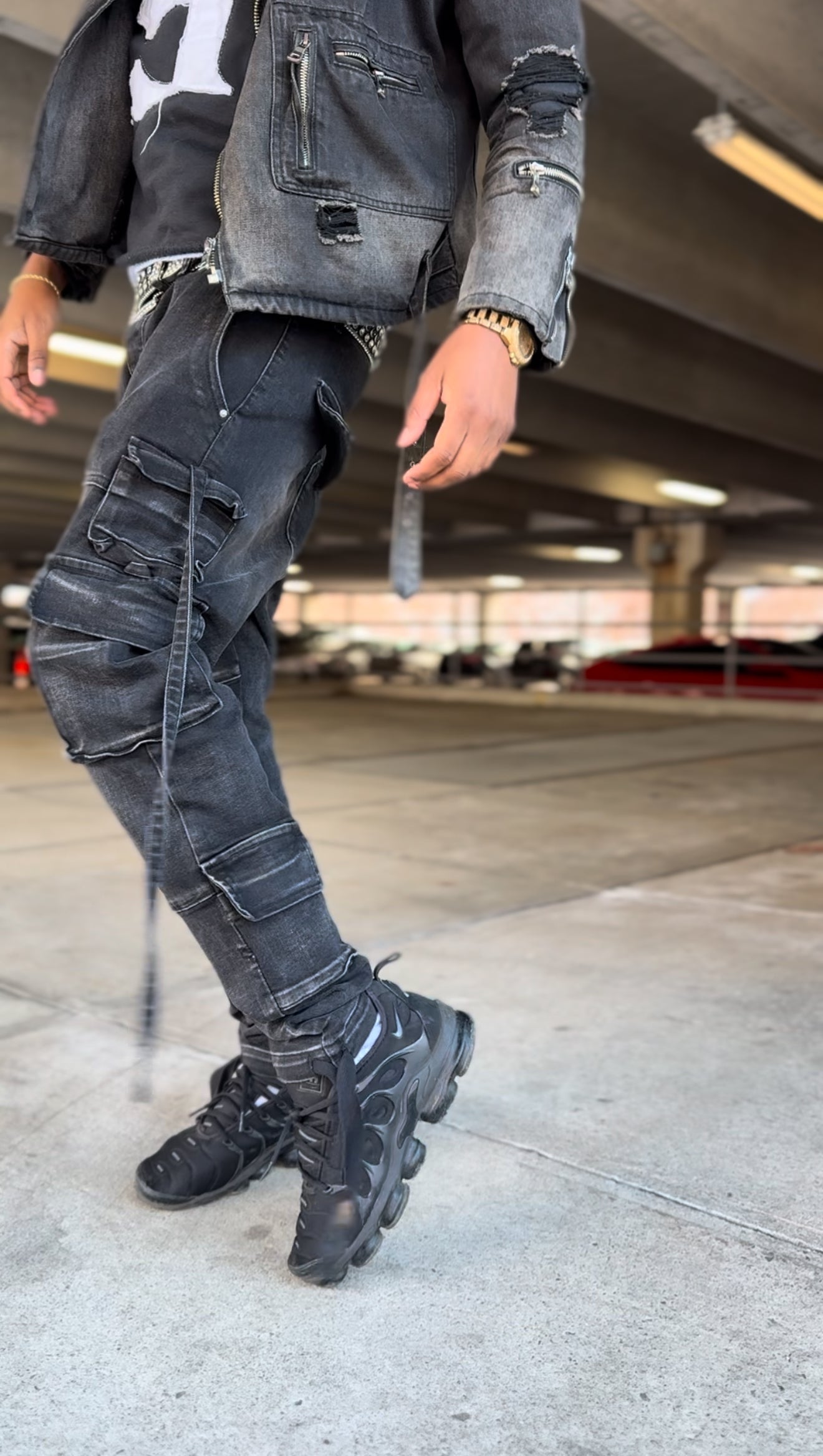CARGO NINE9 DENIM (BLACK)