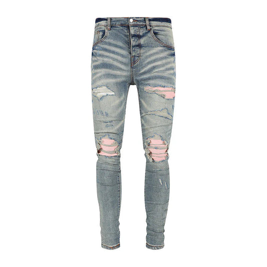 MIAMI PINK STRETCH DENIM